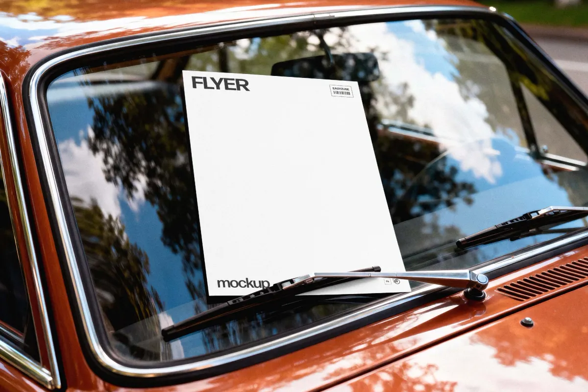 Windshield Flyer Mockup