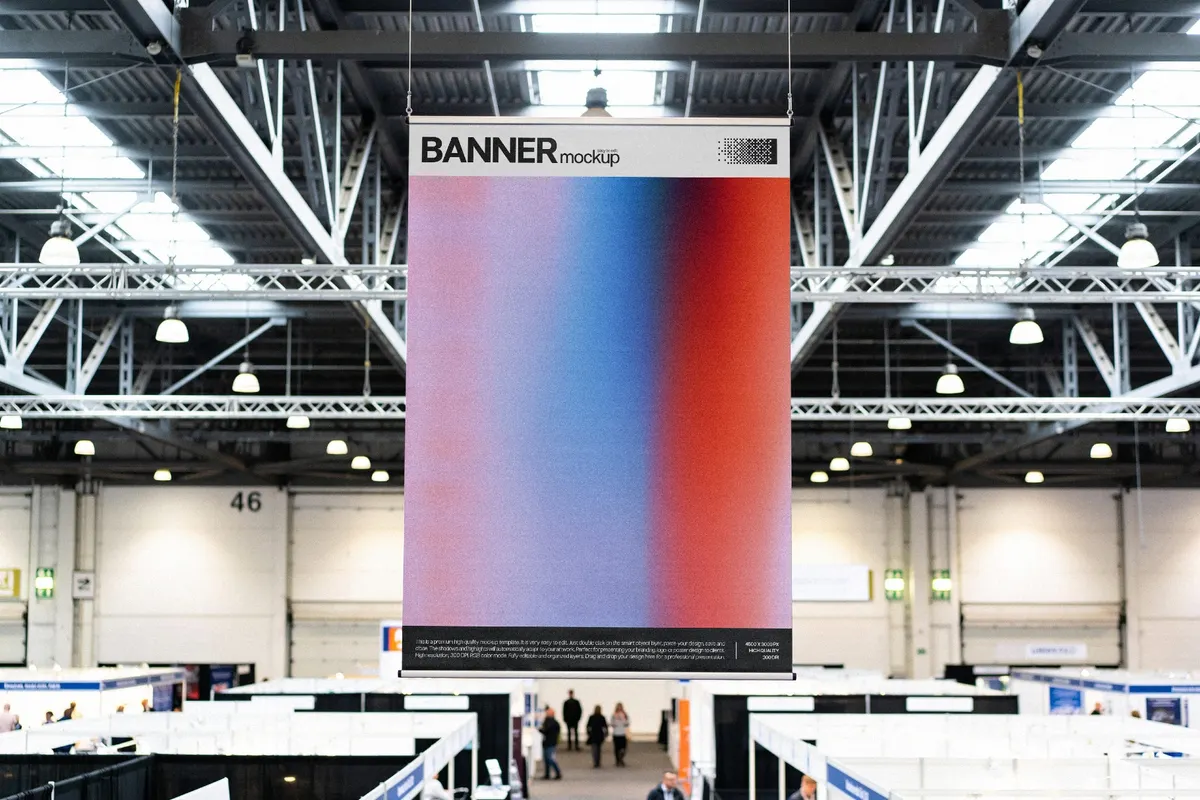 Vertical Banner Mockup