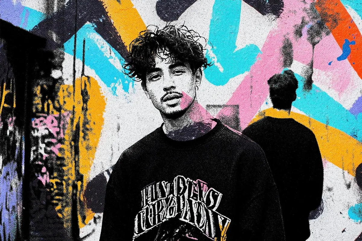 Graffiti Art Collage Photo Effect