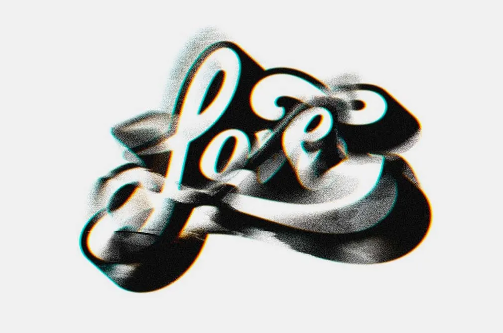 Distorted Glitch Text Effect