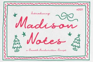 Madison Notes - Handwritten Script Font