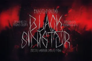Black Sinister - Creepy Horror Display Font