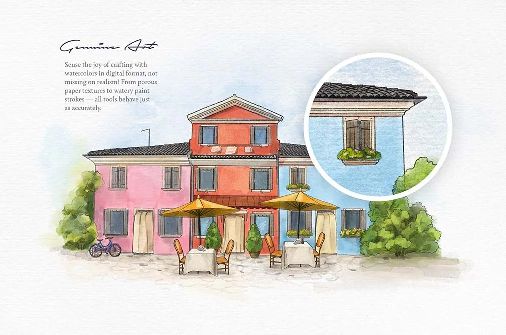 Sketching Watercolor Procreate Brushes