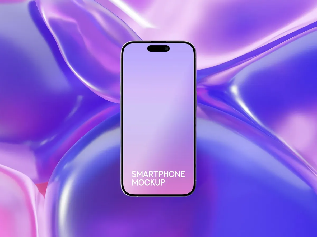 iPhone 16 Pro Mockup Boba Cube
