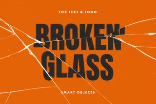 Broken Glass Text & Logo Effect