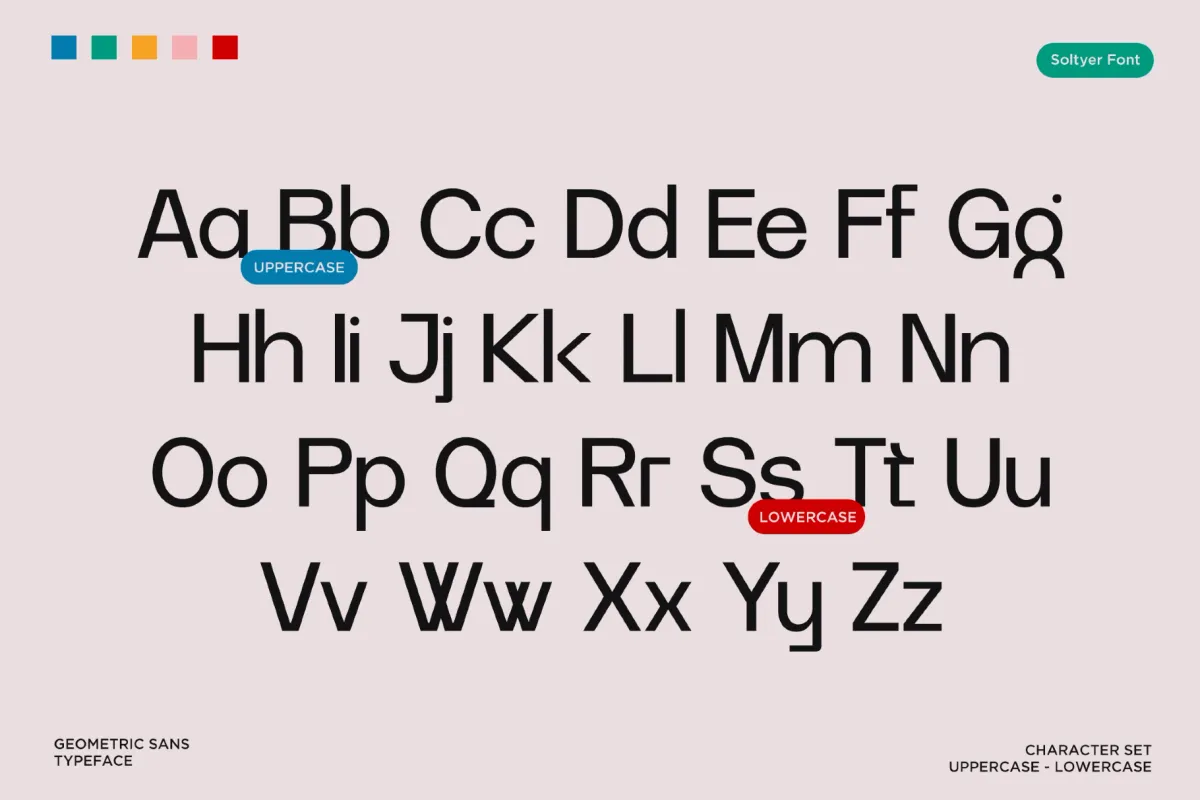 Soltyer - Geometric Sans Serif Font