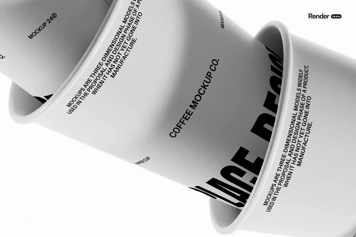 Paper Cup Mockup Set