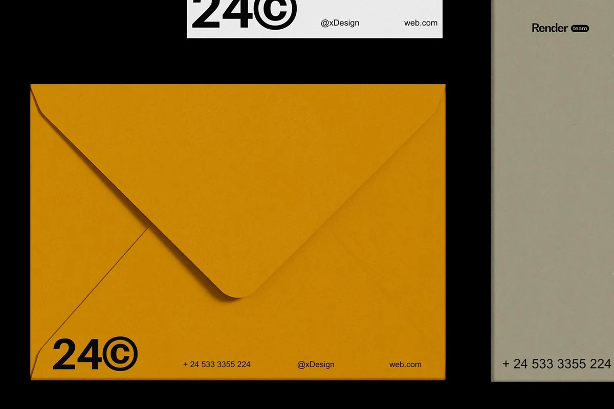 Office Stationery Branding Mockups