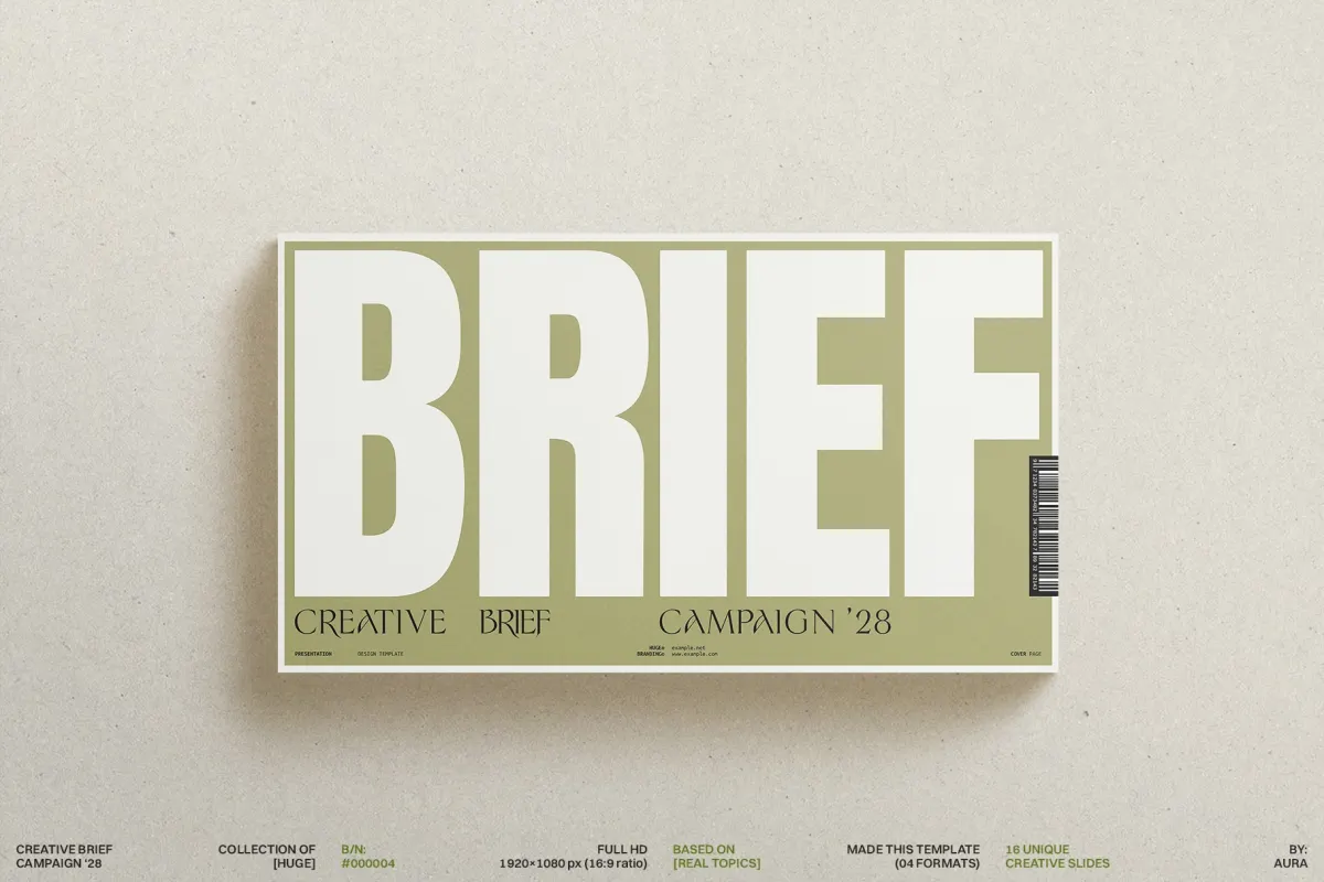 Creative Brief Campaign Presentation Template