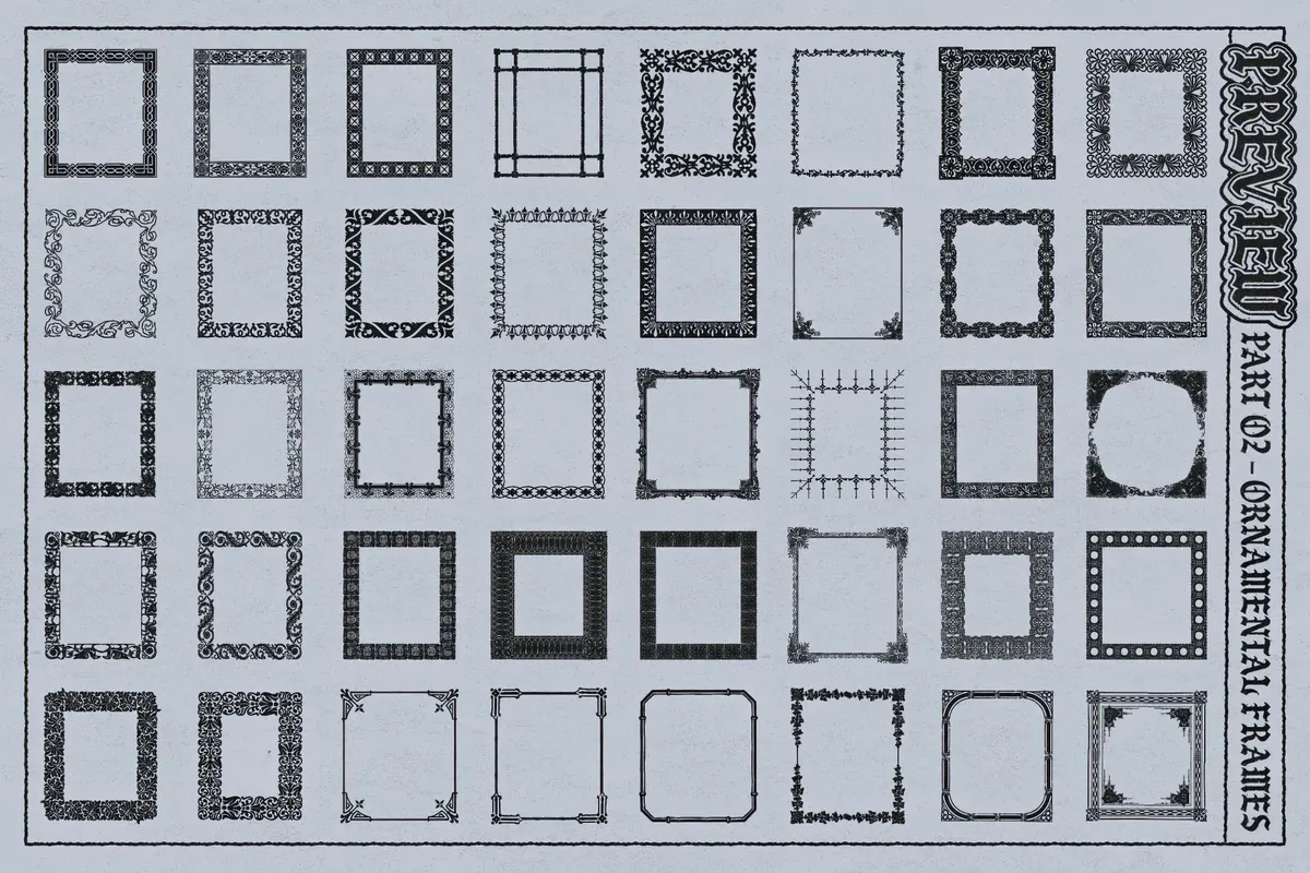 Frames Brushes for Adobe Illustrator