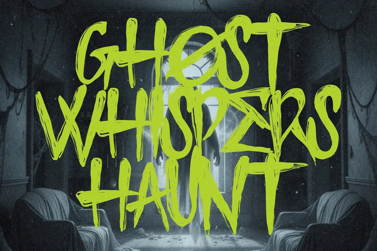Dark Whispers - Scratch Creepy Display Font