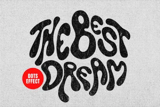 Halftone Text & Logo Effect