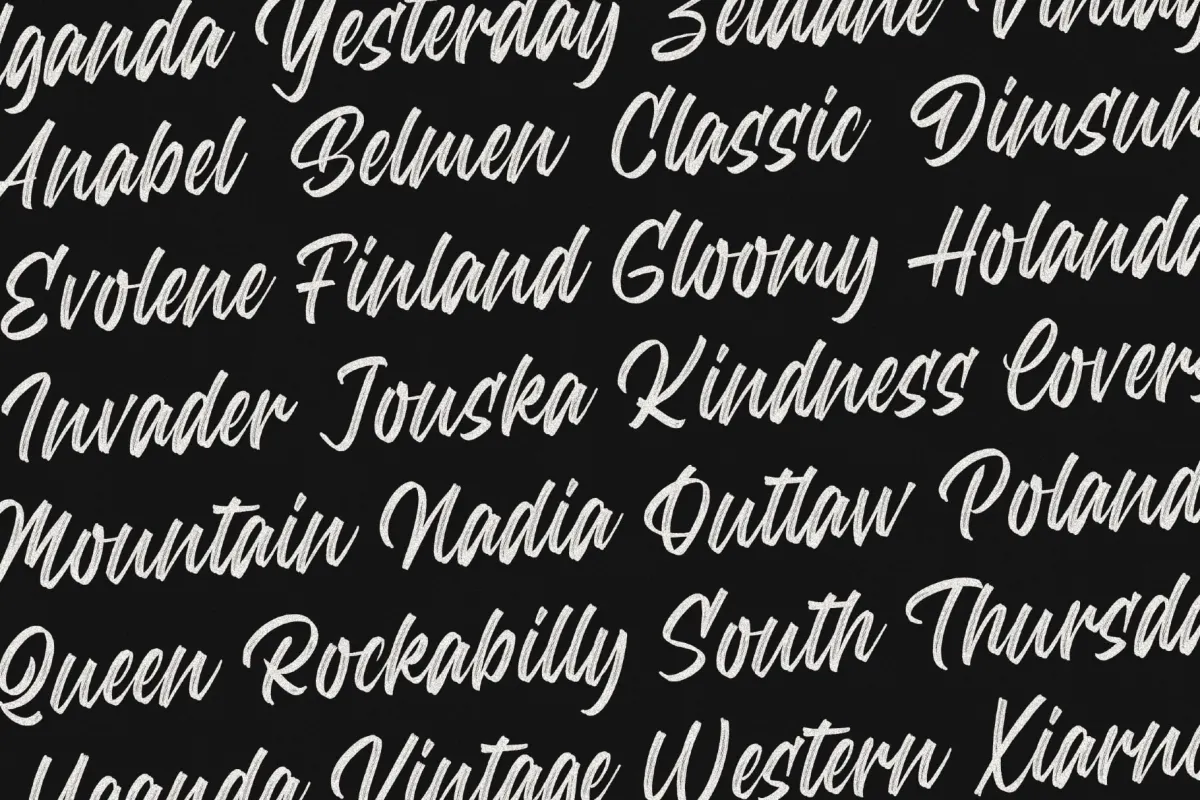 American Brush a Modern Brush Font