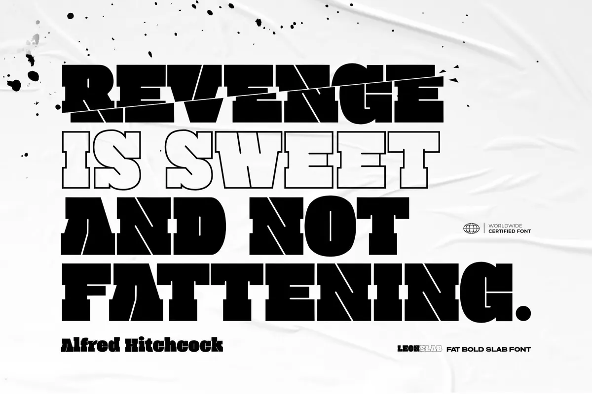Leon Slab — Fat Font