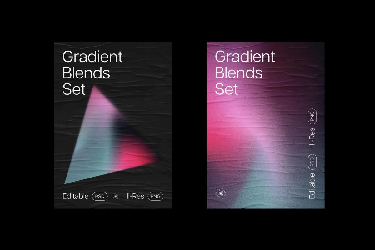 Soft Gradient Texture Shapes