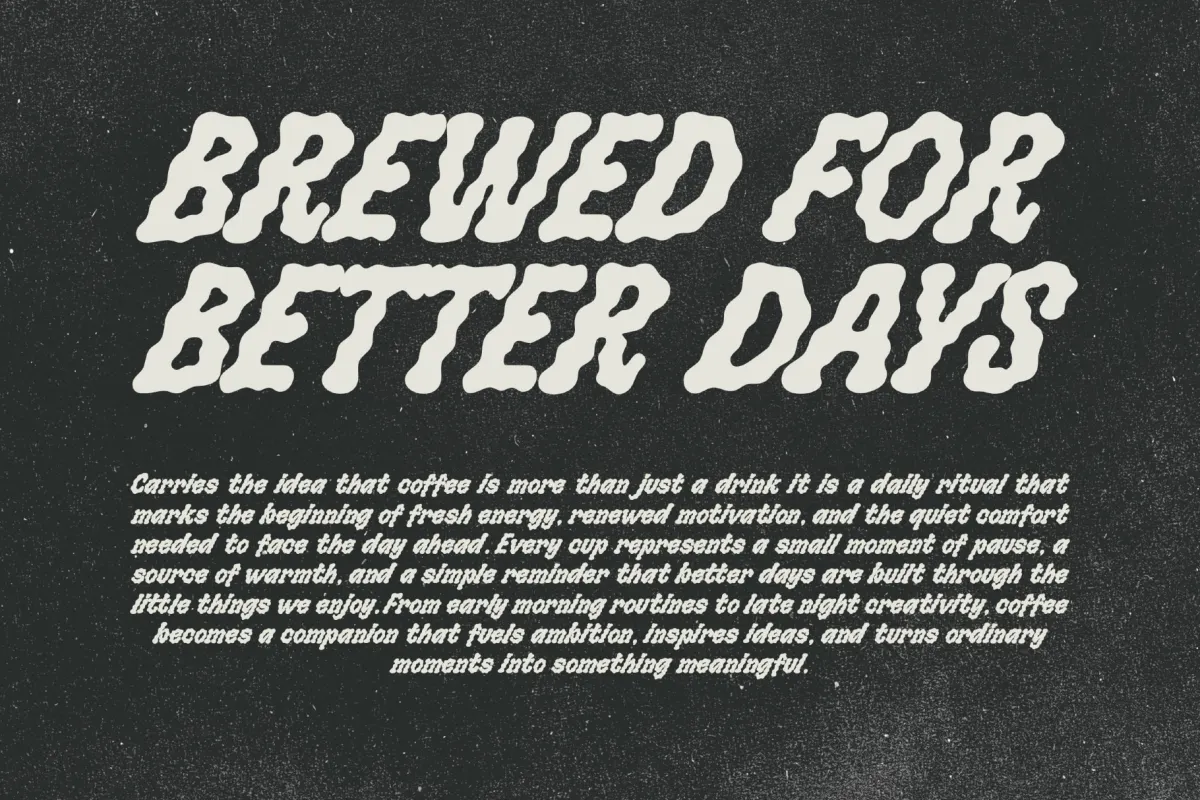 Bloobies –  Distressed Hand Drawn Display Font