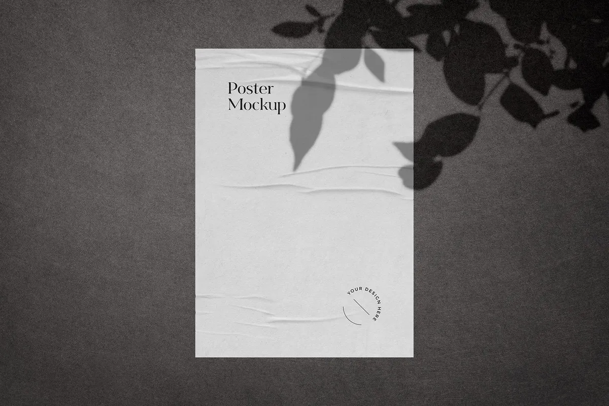 Glued Poster Mockups Collection