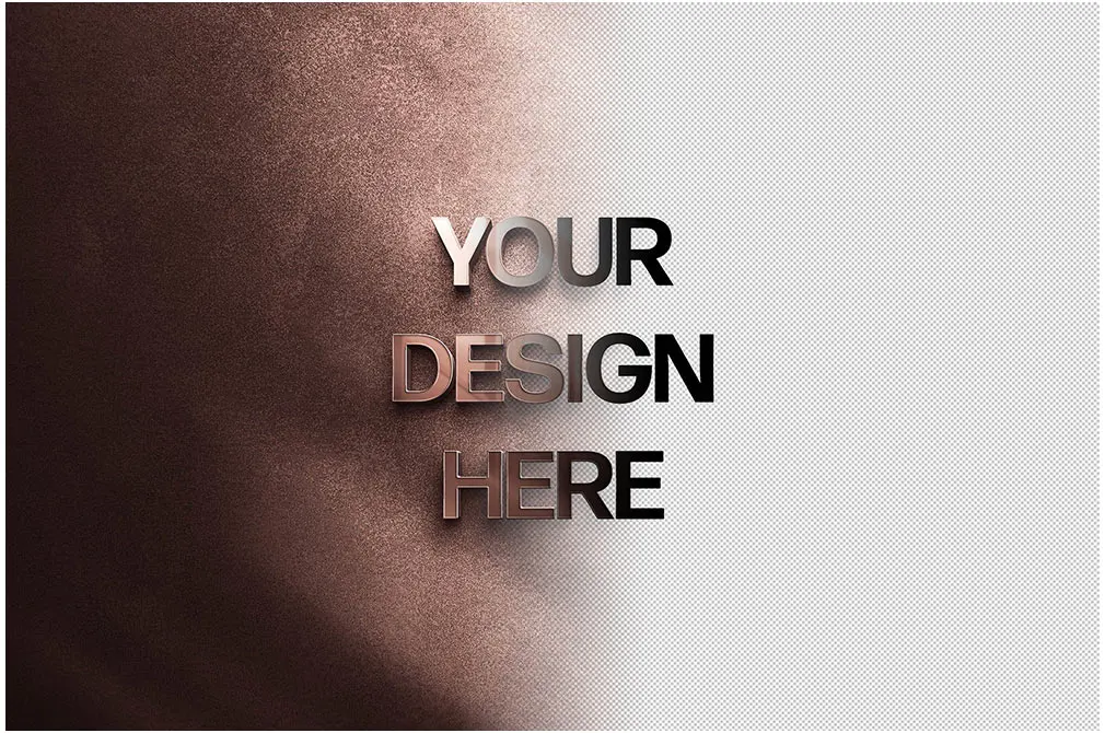 Reflection Glass Logo Mockup