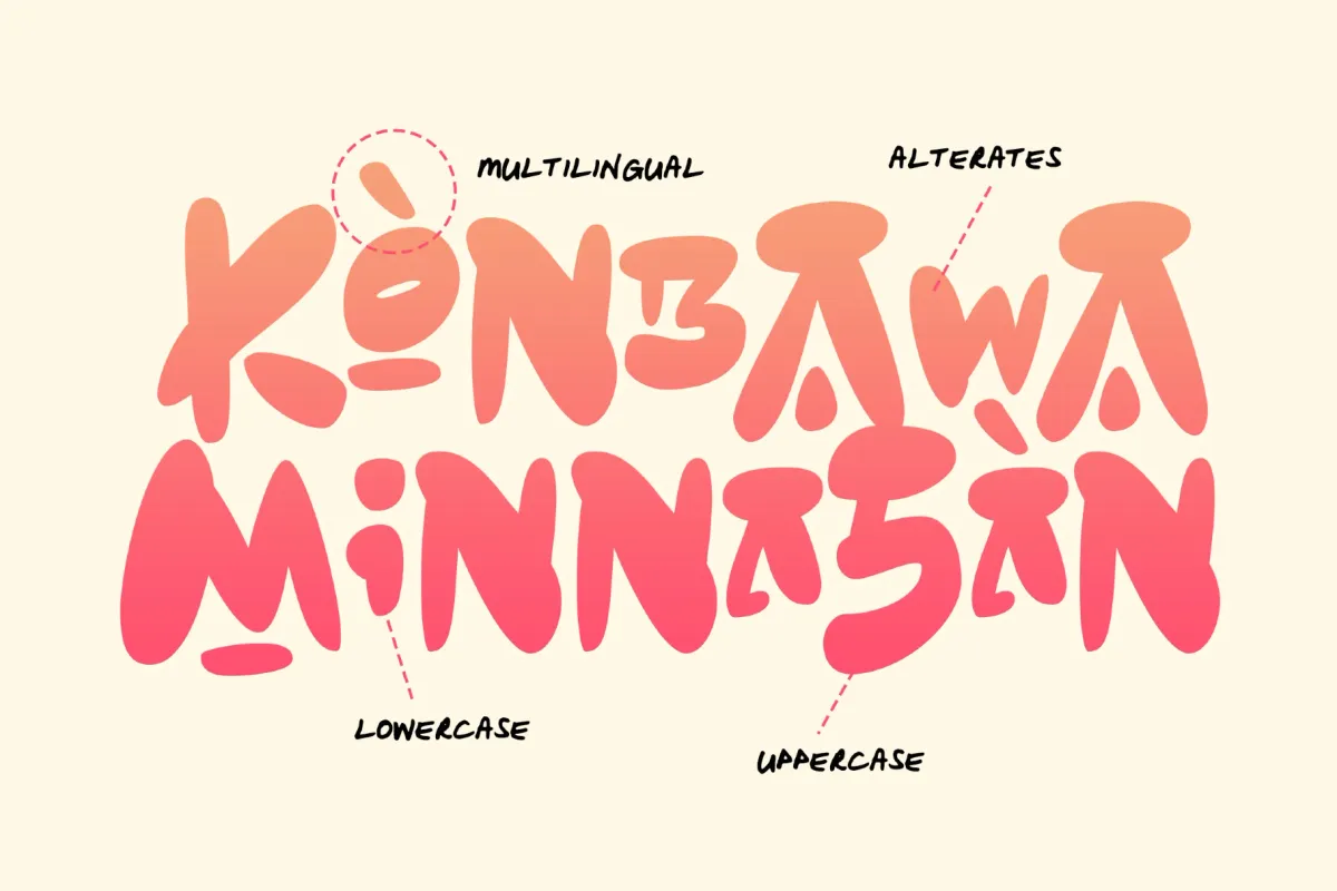 Yokai Game - Japanese Anime Font