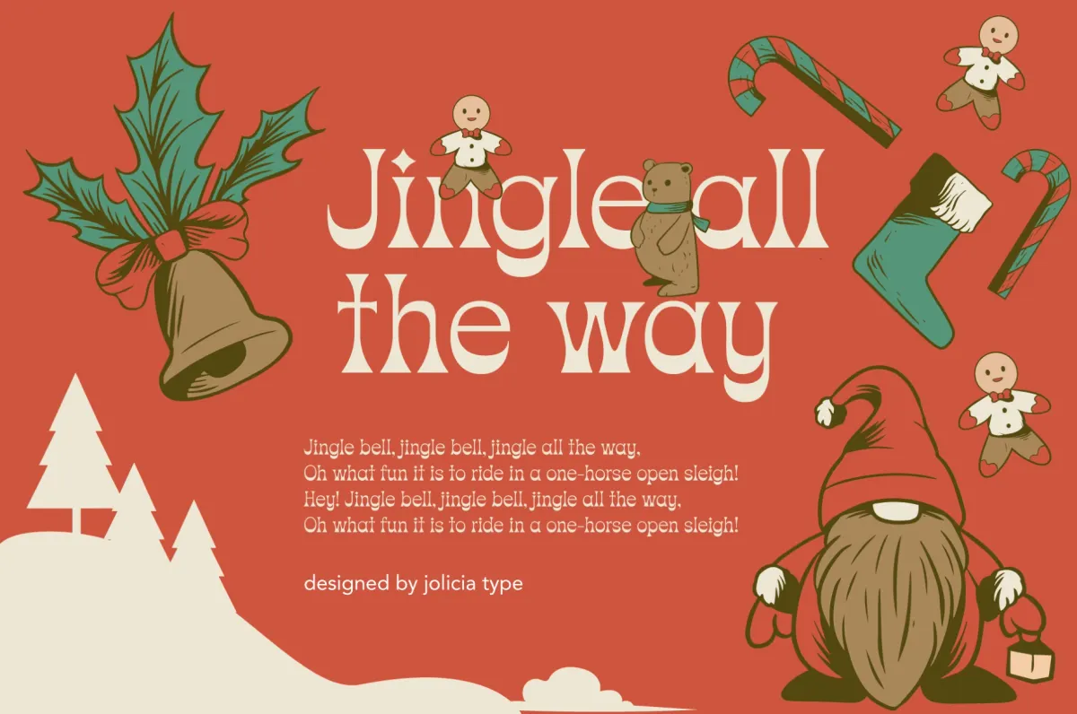 Christmas Blink - Festive Serif Font