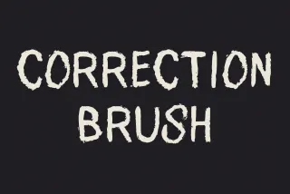 Correction Brush Font