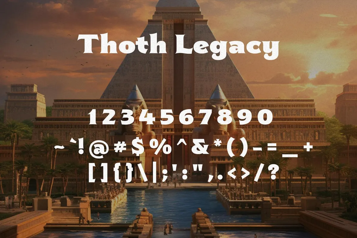 Thoth Legacy - Egyptian Typeface
