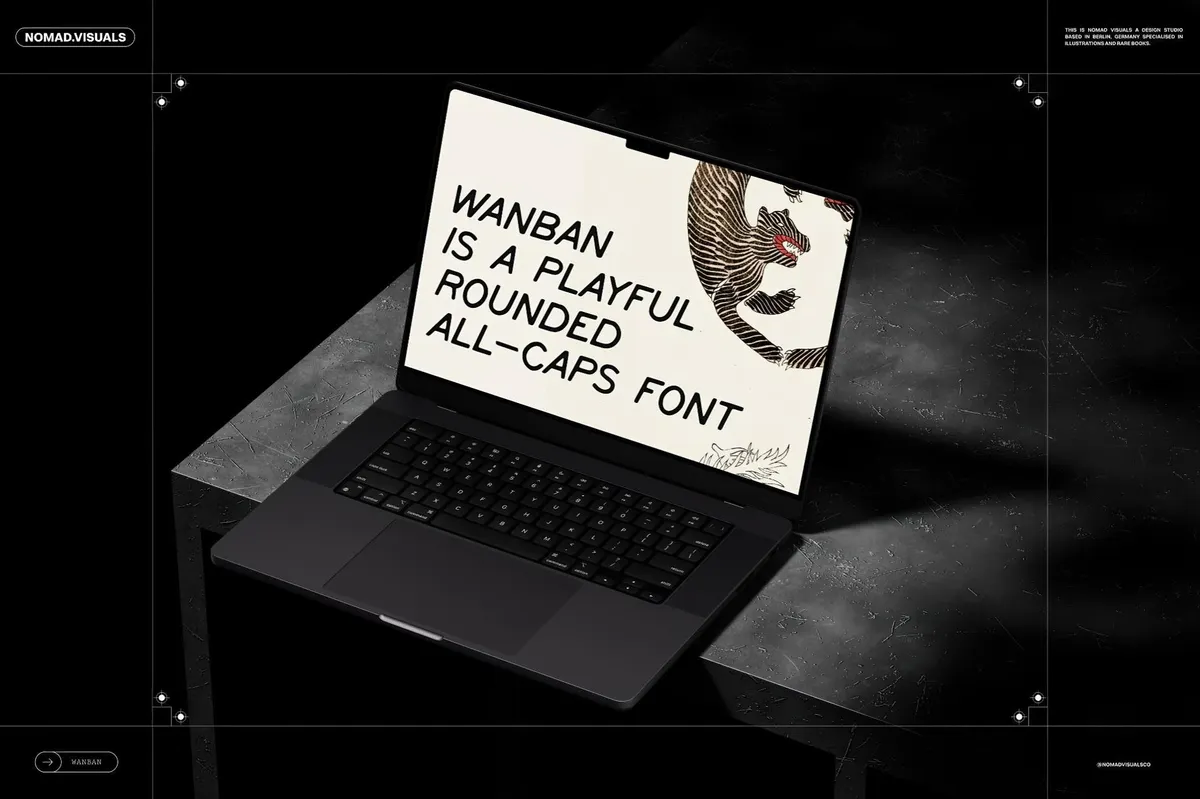 Wanban All-Caps Font