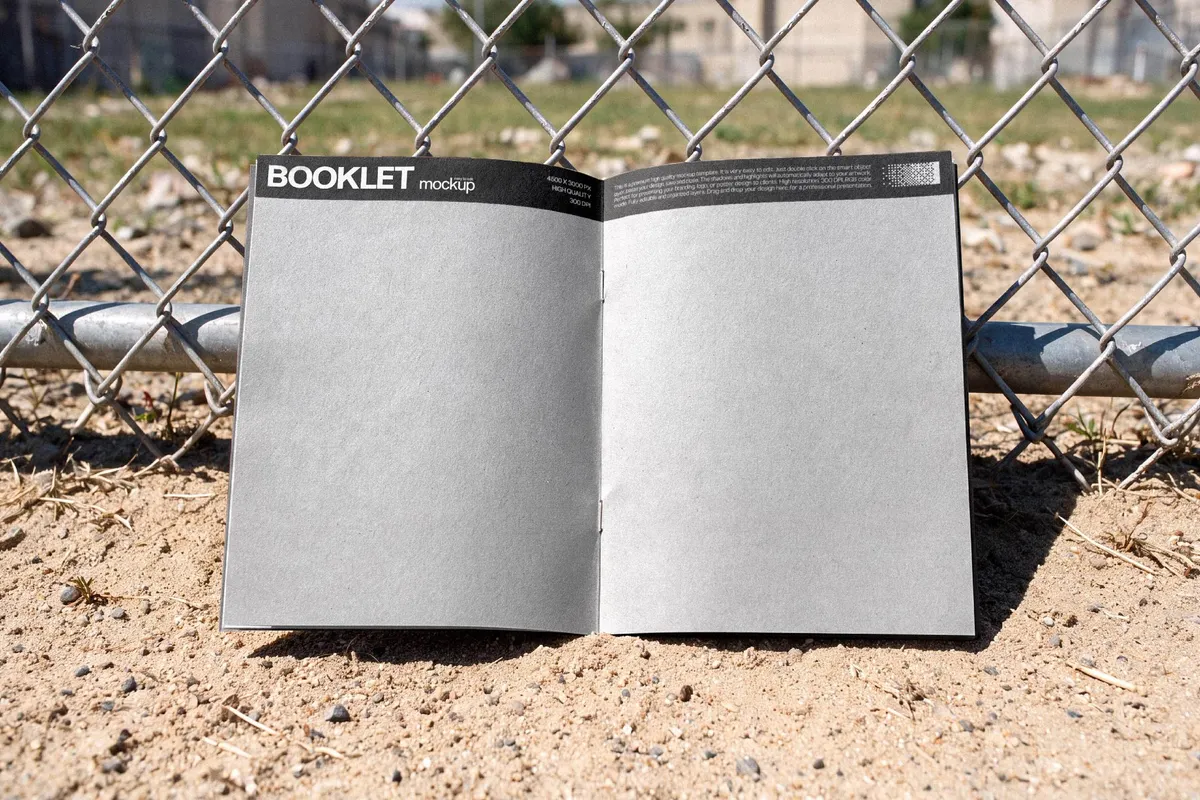Open Booklet Mockup