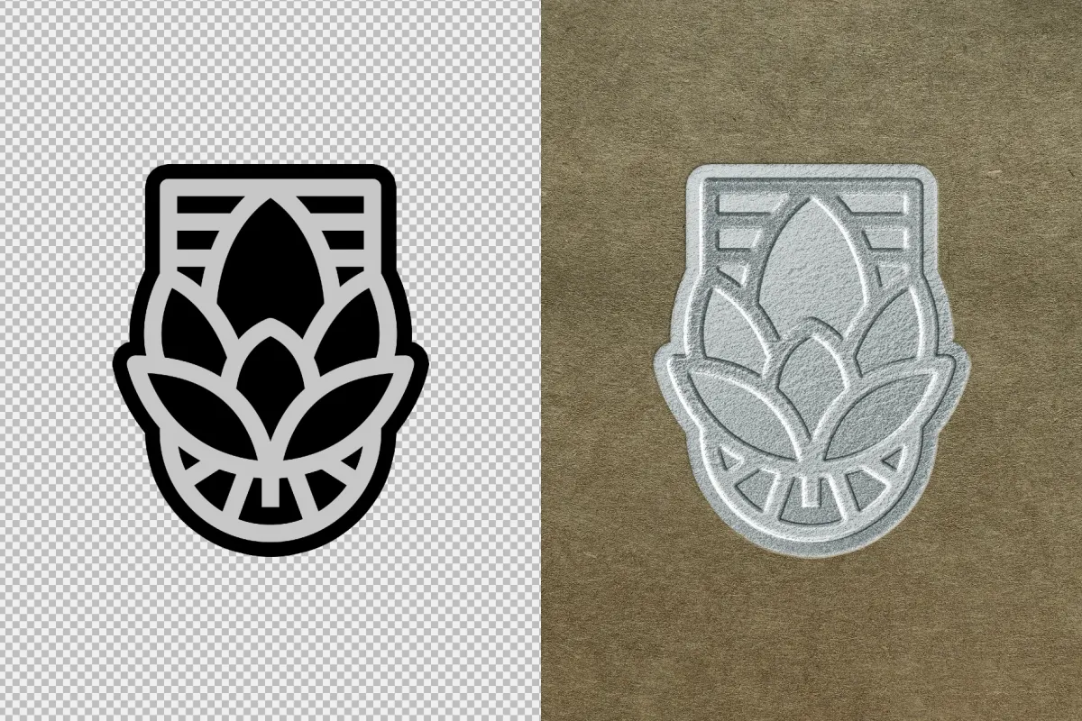 Foil Stamp Paper Mockup