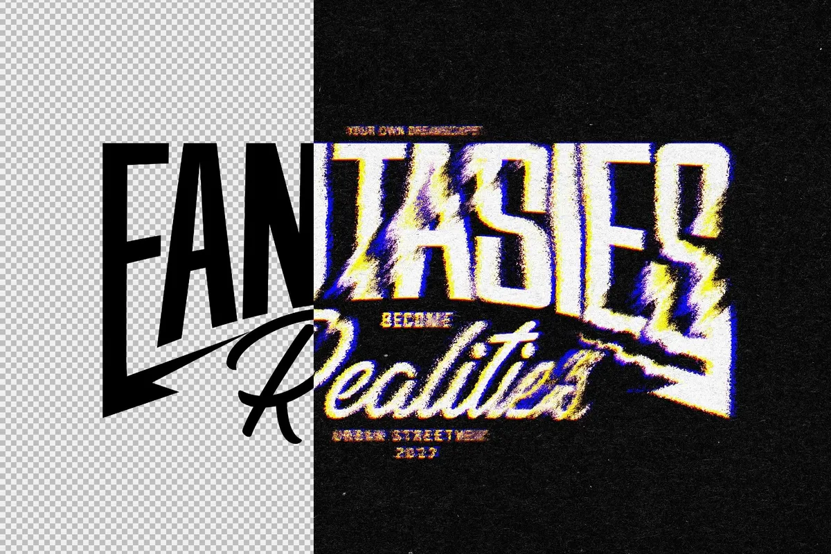 Glitch Distort Text & Logo Effect