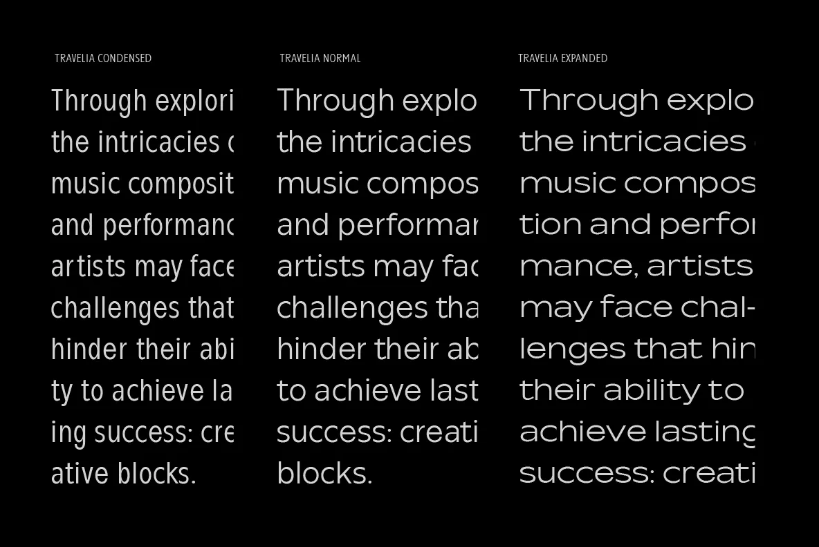 Travelia - Modern Sans Serif Font Family