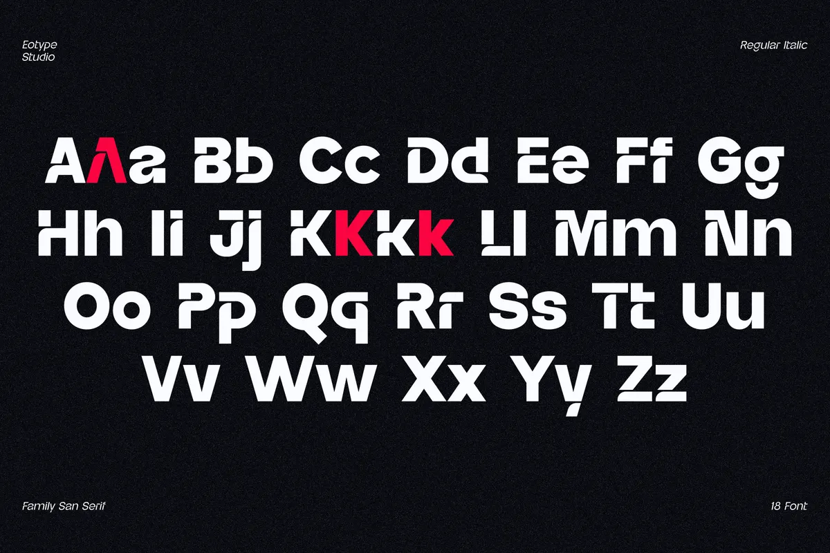 Jettic - Futuristic Sans Serif Font Family