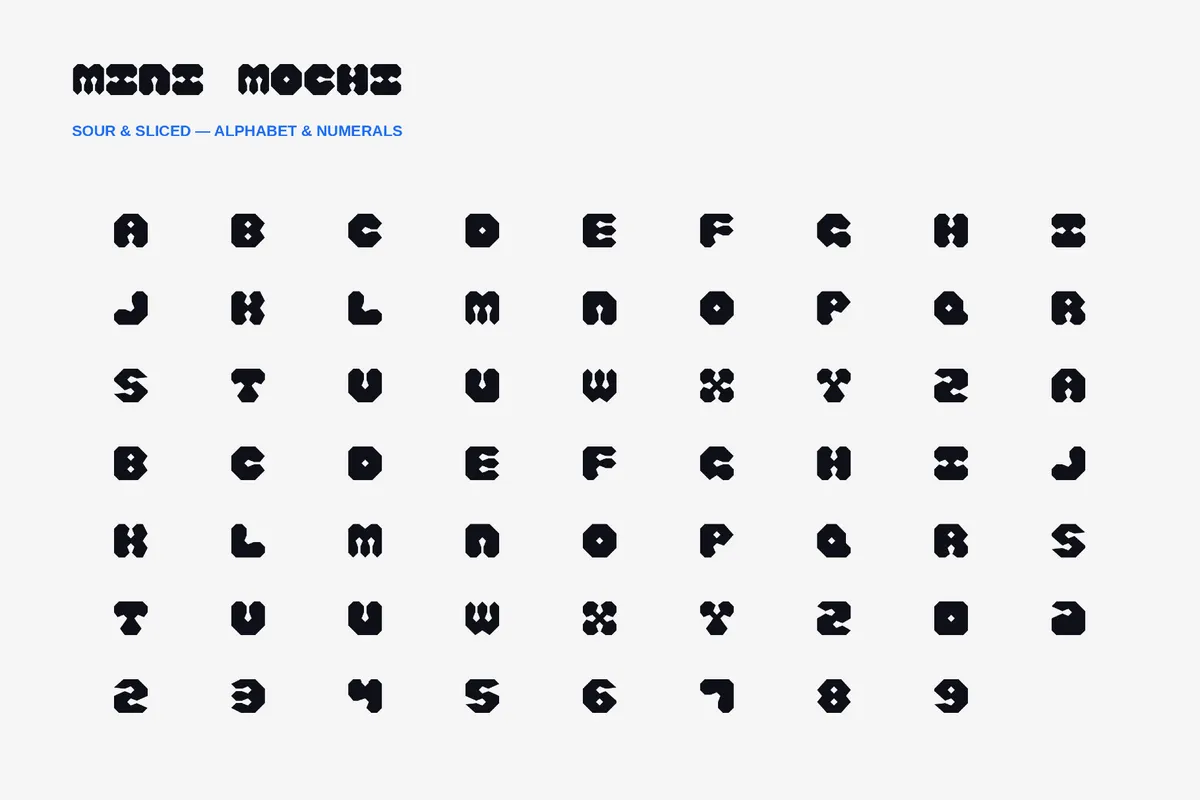 Mini Mochi - Groovy Font Family