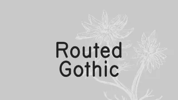 Routed Gothic Font Family