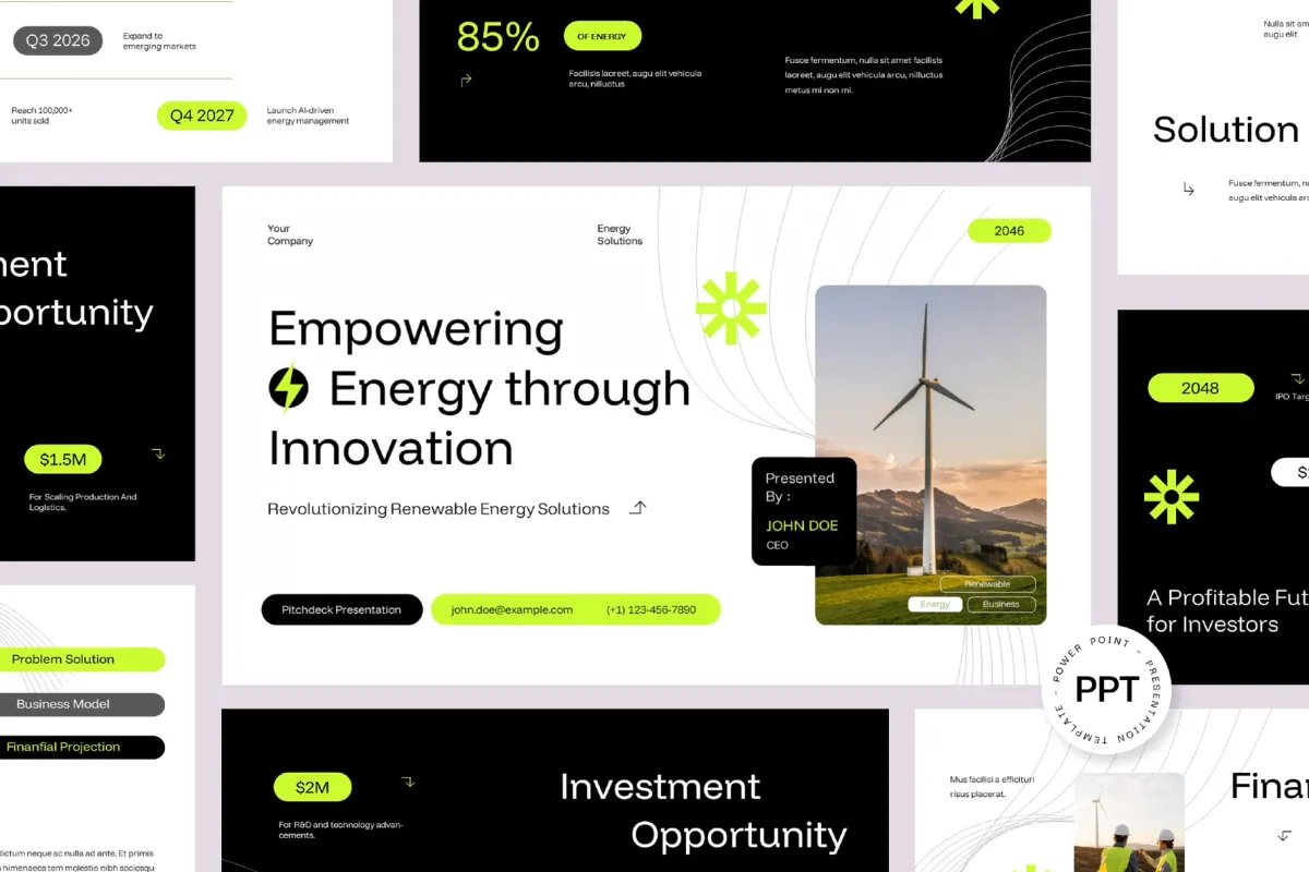 Energy Solution Powerpoint Template