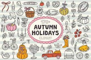 Autumn Holidays Clipart Bundle