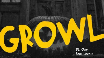 Growl - Grunge Creepy Typeface