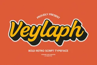 Veylaph - Bold Retro Script Font