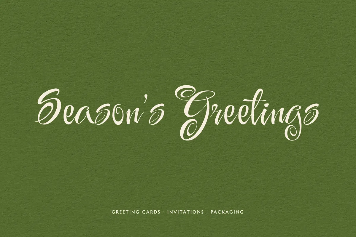 Festive — Free Script Font with Ornaments