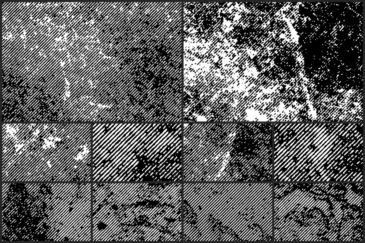 Rough Lines - Halftone Line Overlays