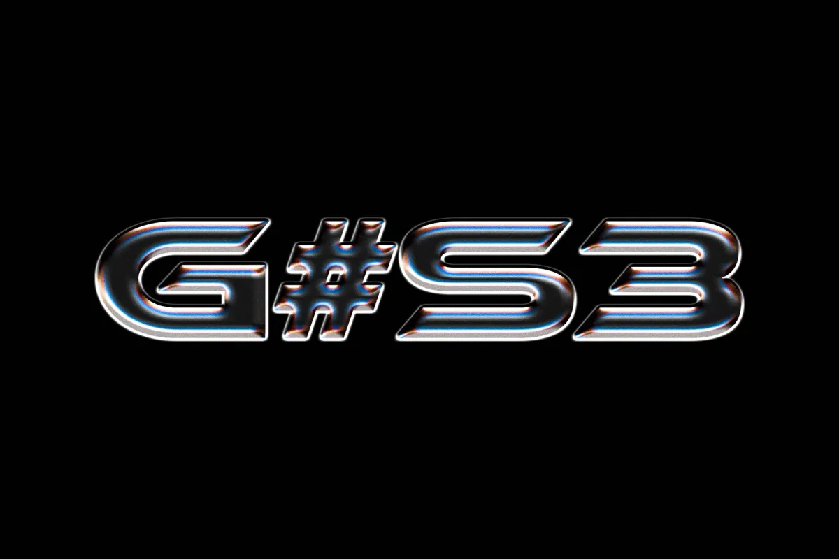 Holographic Chrome Text Effect