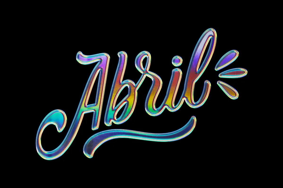 Pastel Prism Chrome Effect
