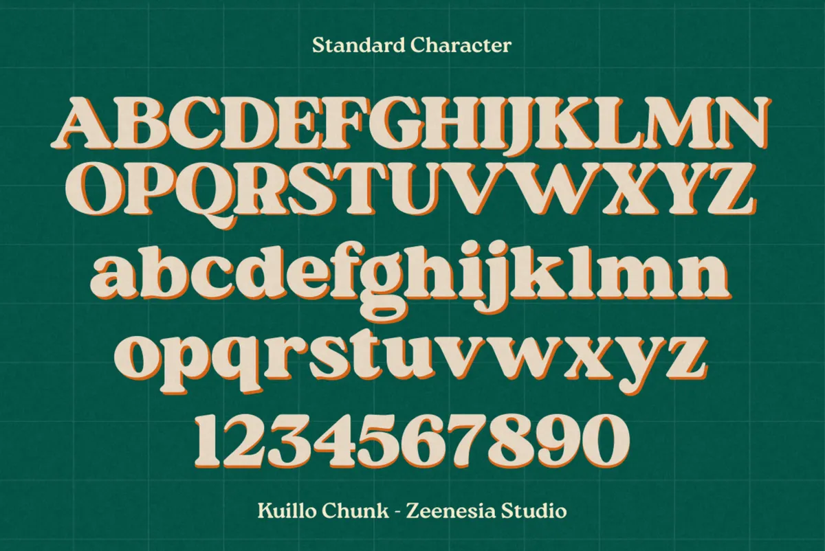 Kuillo Chunk - Decorative Serif Font
