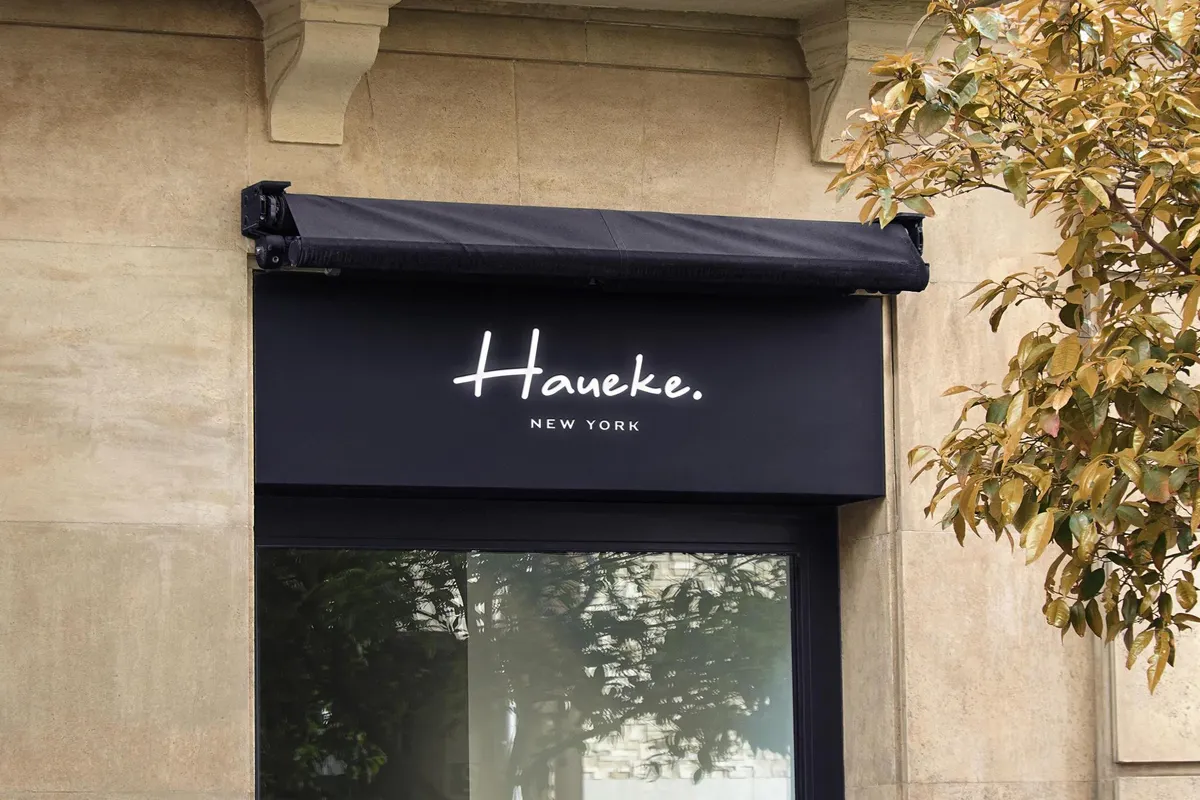 Minimal Awning Logo Mockup