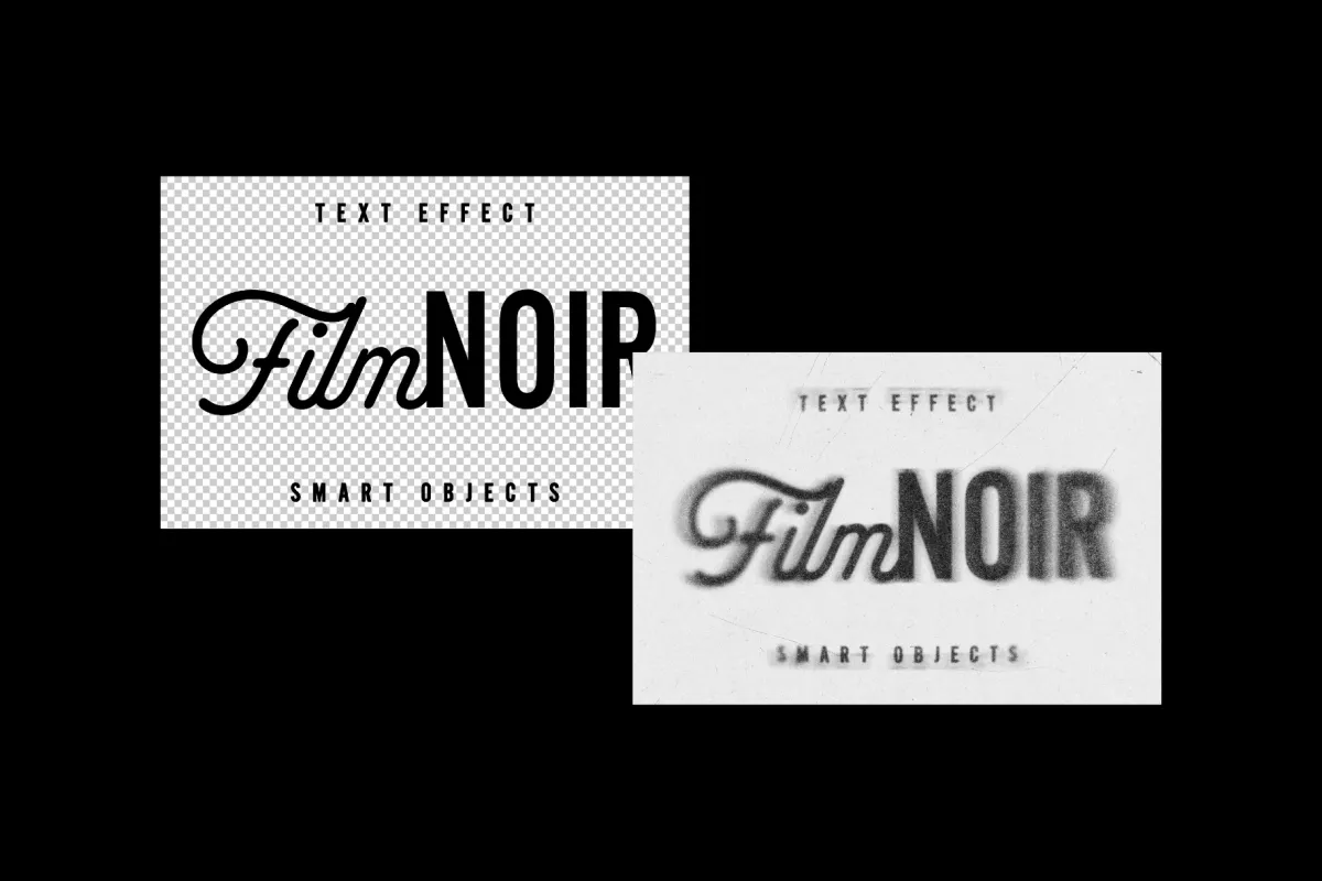 Film Noir Text Effect