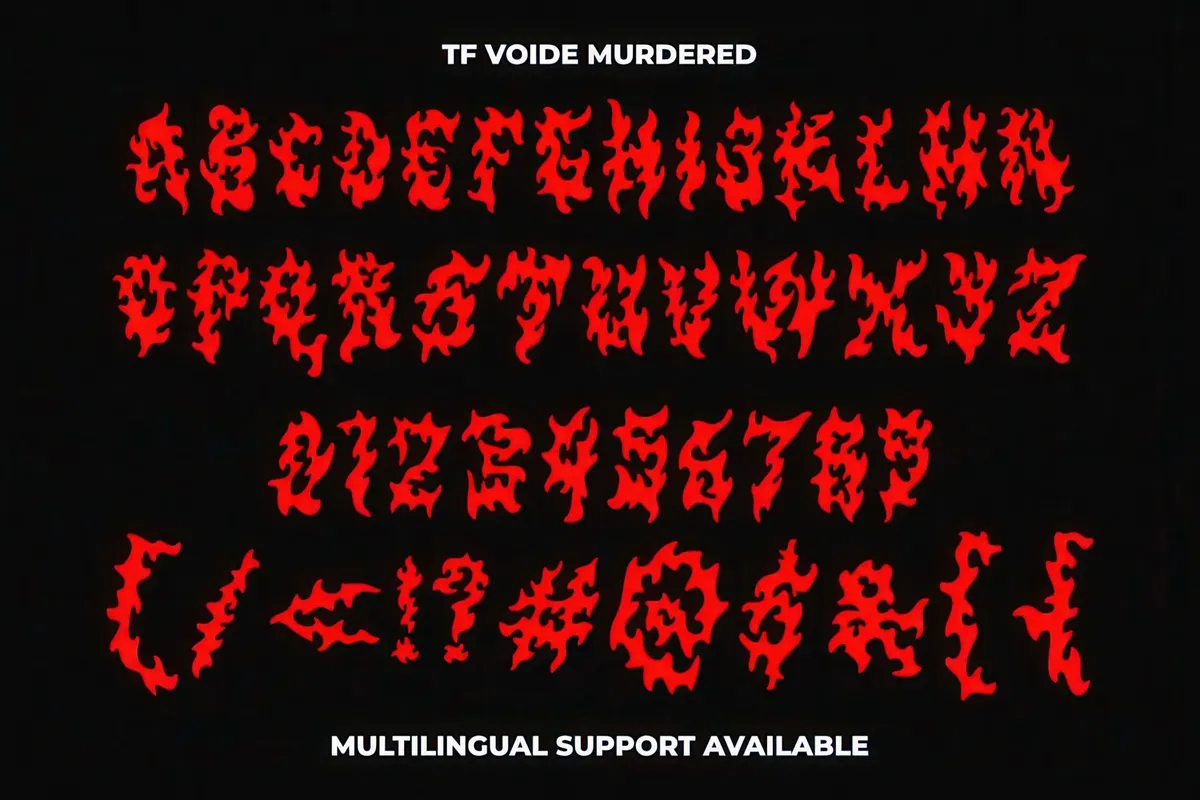 TF Voide Murdered Font
