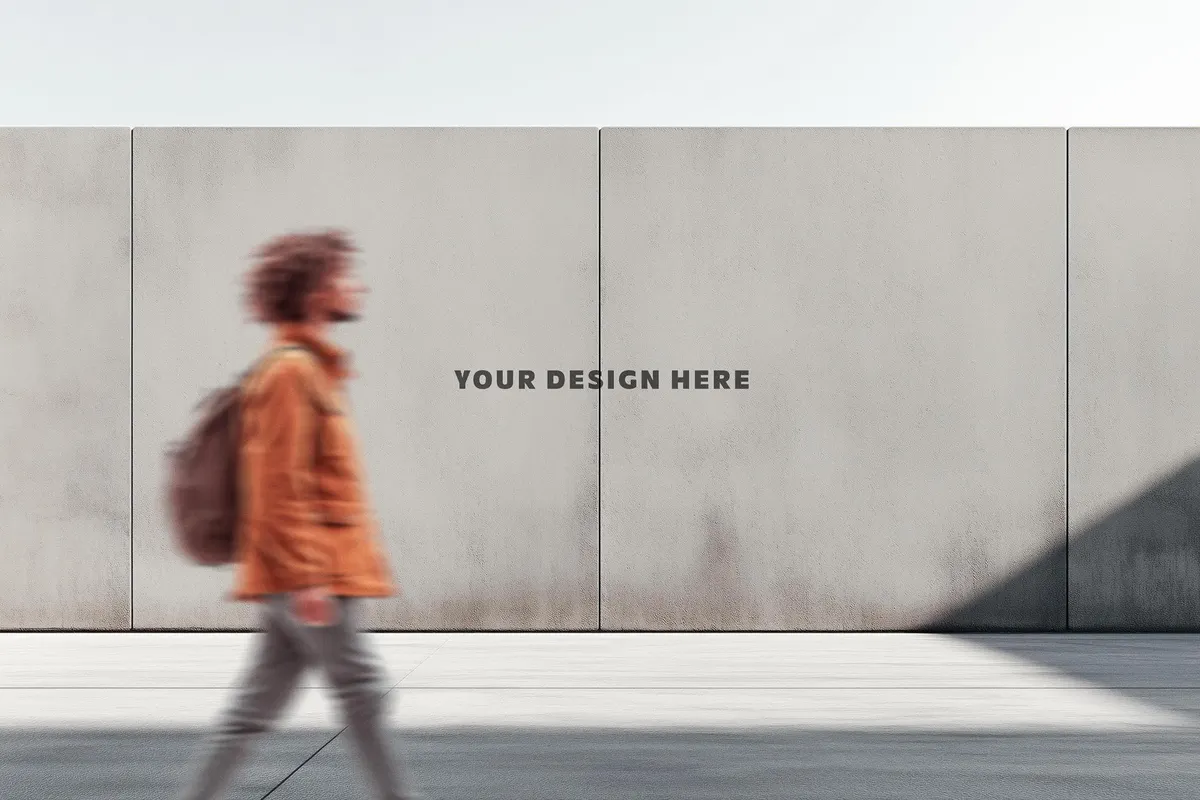 Urban Wall Banner Mockup