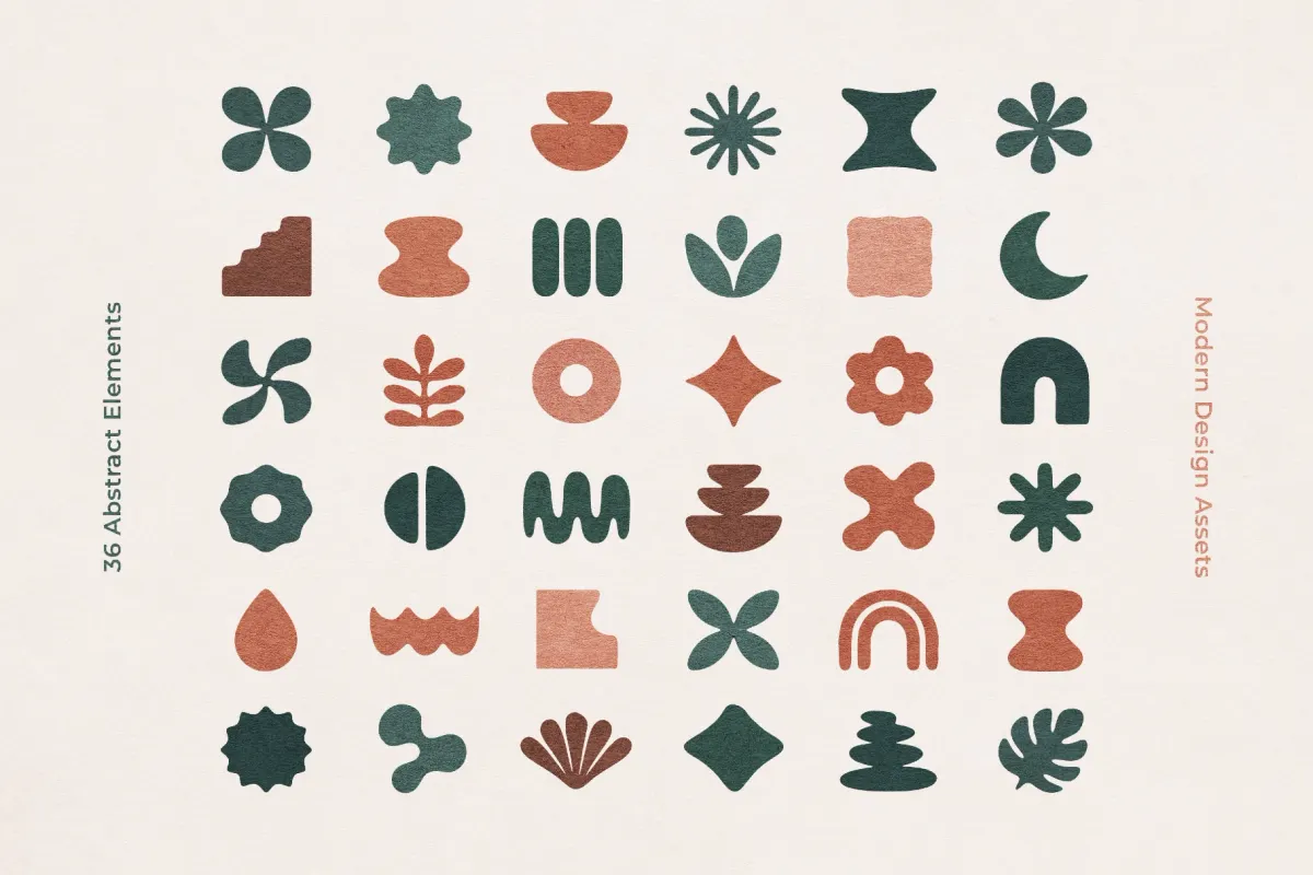 Abstract Organic Shapes
