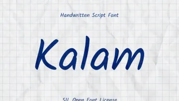 Kalam Handwritten Font