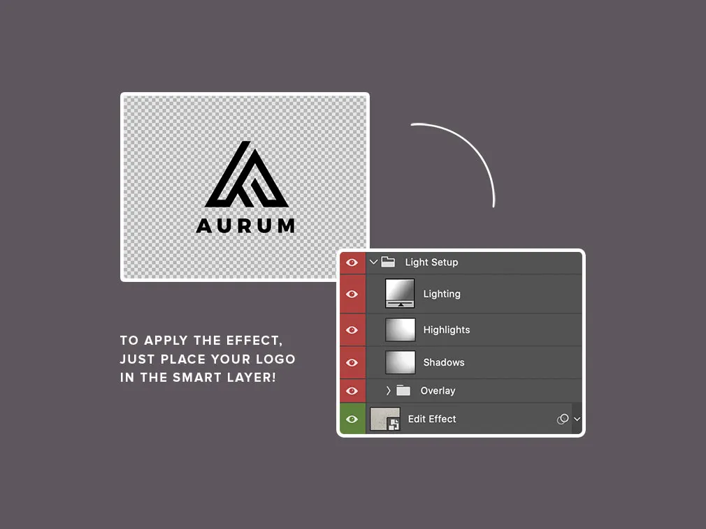 Letterpress Logo Mockup